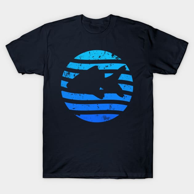 Fish Negative Space Grungy T-Shirt by ddtk